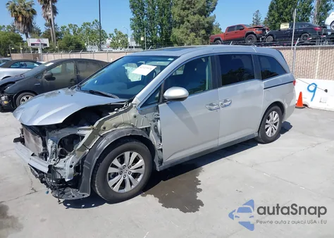 2014 Honda Odyssey Ex-L из США, поврежденный, VIN 5FNRL5H6XEB008202